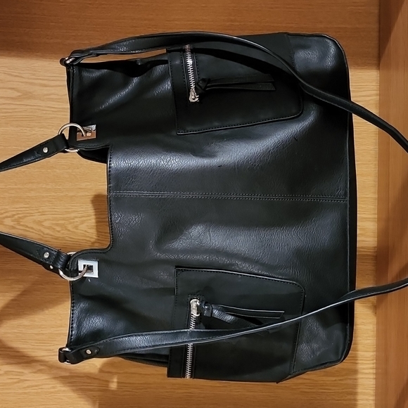 New Look Black Tote Bag with Long Strap - Picture 7 of 7